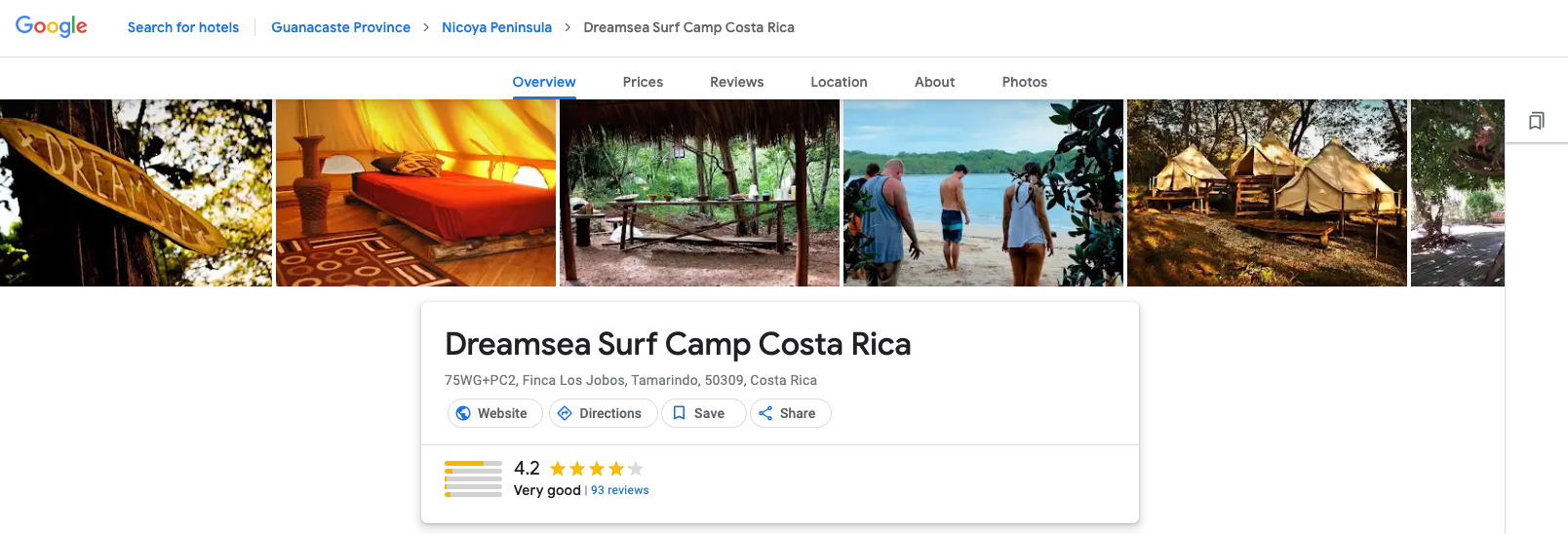 Dreamsea Surf Camp Costa Rica | Blog Post | Welcome To Tamarindo, Dreamseas Guide To An Amazing Travel Experience | Picture | Google Reviews and Testimonies 