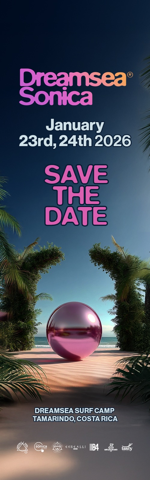 Dreamsea Costa Rica | Sonica Fest | Dreamsea Sonica Fest 2026 | Save the date banner image 6