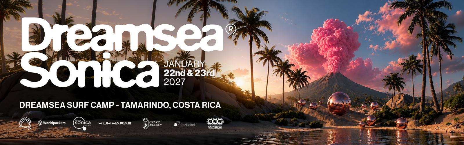 Dreamsea Sonica | Dreamsea Costa Rica | Music Festival Hero Banner | 2027